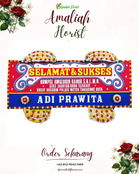 Papan Bunga Ucapan Selamat Pakelen